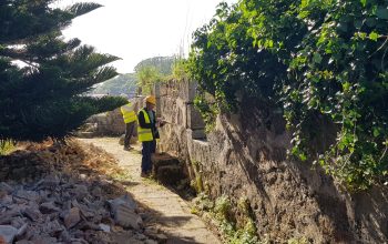 Comiezo d elas obras en el castillo de Sanb Felipe