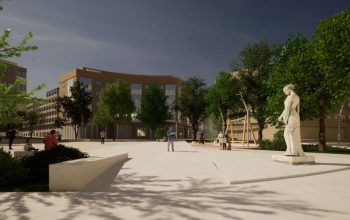 Recreación plaza Rosalía de Castro