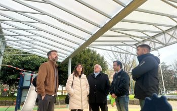 Visita alcalde parque cuberto Inferniño