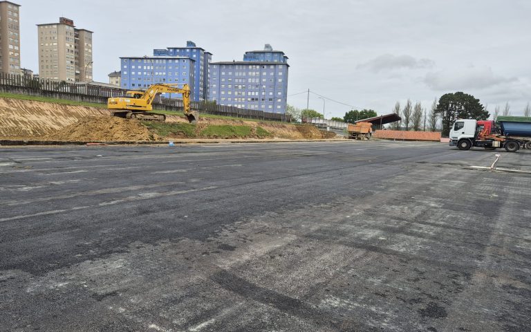 Obras campo de fútbol Caranza 2