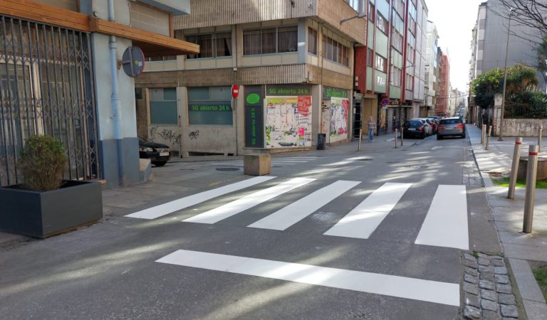 pintado sinalización horizontal Calles Ferrol