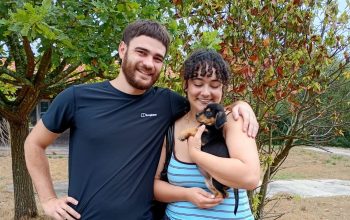 Foto NP Boira cadela adoptada familia de Valencia