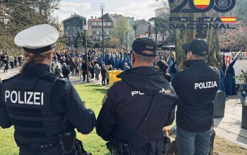 Agentes de la policía alemana e italiana refuerzan la Semana Santa
