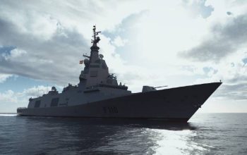 Imagen de una F110 de parte del Centro Mixto de Investigación UDC-Navantia