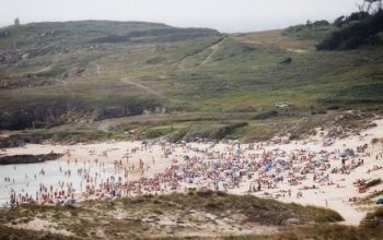 Gente en la playa