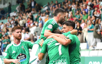 Racing celebracion partido, jugadores