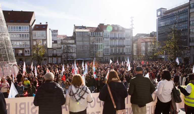 manifestación de Ferrol convocada por el Foro Cidadán polo Ferrocarril