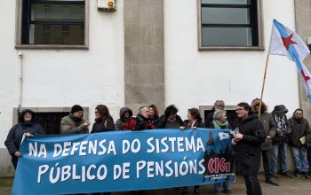 Movilización esta mañana por las pensiones en Ferrol