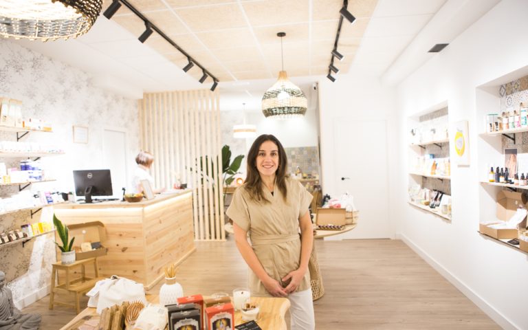 Paula Ferrer en su espacio Hiakua, en la calle Galiano, 68