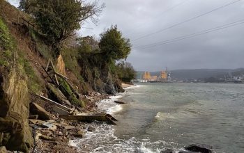 Derrumbe paseo de Caranza