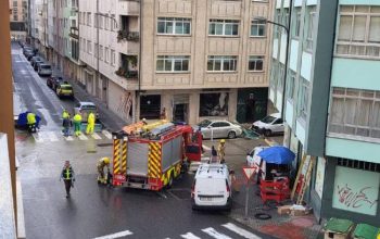 Imagen desde un edificio de la zona afectada por la explosión