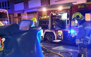 Incendio contenedor