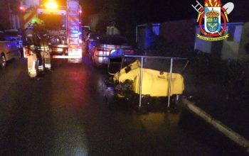 Incendio contenedores naron