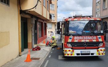 Incendio rúa Río Miño