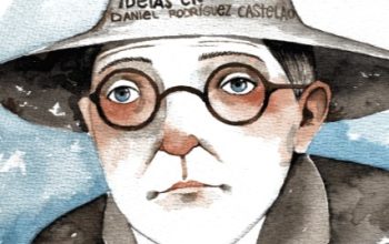 Lámina de Castelao realizada por Leandro Lamas