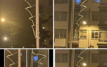 Luces del revés en el barrio de Caranza