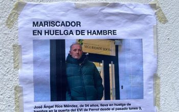 Mariscador en huelga de hambre