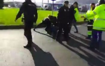 PROTESTAS CAMIONEROS CARBON FERROL