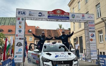 Édgar Vigo y Fátima Ameneiro  en el Édgar Vigo y Fátima Ameneiro en el Zagreb Delta Rally
