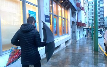 Imagen de lluvia en la comarca, Temporal y borrascas