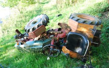 Tractor accidentado