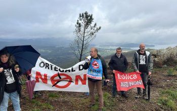 Manifestación eólica así non en Ortigueira