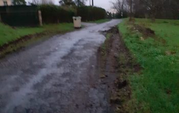 Daños en un camino de Brion