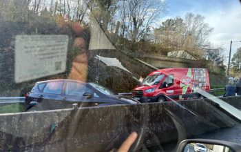 Accidente en las curvas de Santa Ana