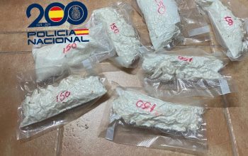 Imagen de archivo de una incautación de cocaína realizada por la Policía Nacional