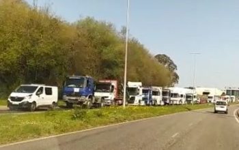 caravana huelga tranportes