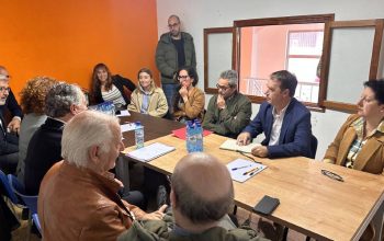 concelleiras Urbanismo e Mobilidade reunión As Pías