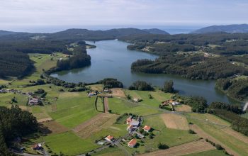 Vista do encoro das Forcadas desde o límite entre San Sadurniño e Valdoviño (César Galdo)