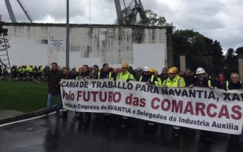 manifestacion carga de traballo naval