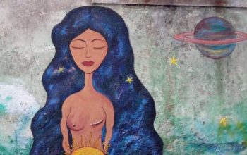menina canido dia del cancer de mama masectomizada