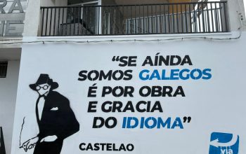 Mural de Castelao en Fene