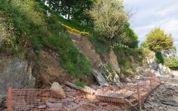 paseo de Caranza, destrozos temporales