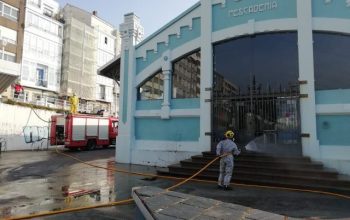 pescaderia desinfeccion bomberos