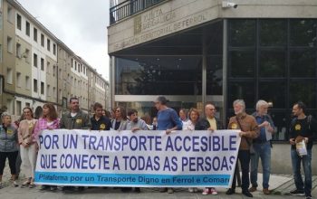 protesta transporte Ferrol