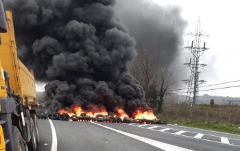 protestas camiones as pontes