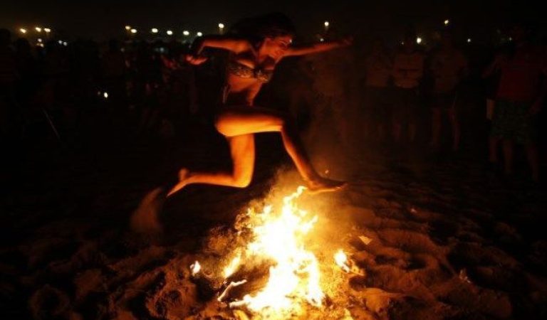 san juan hoguera luminaria