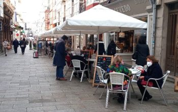 terraza lusitania calle real ferrol