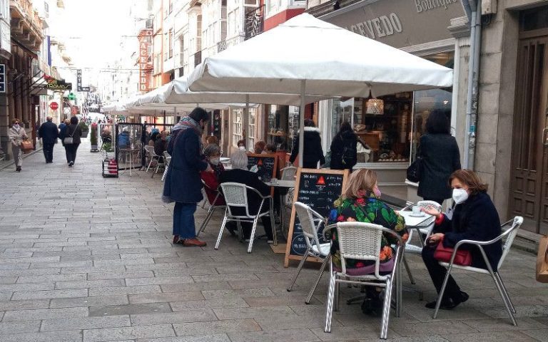 terraza lusitania calle real ferrol