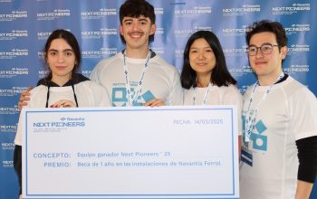 El equipo “Los P4tos Fantásticos”, ganadores del Hackathon Navantia Next Pioneers en Ferrol