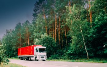 Truck, Tractor Unit, Prime Mover, Traction Unit In Motion On Cou