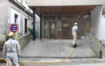 urgencias ambulatorio fontela maristani desinfeccion bomberos