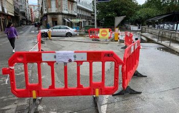 vallas en la calle de la iglesia obras